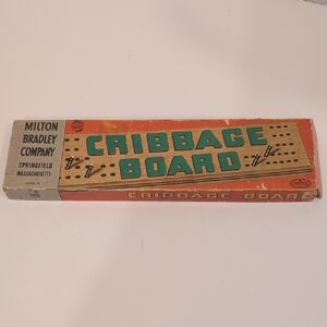 Vintage 60's Milton Bradley Cribbage Board